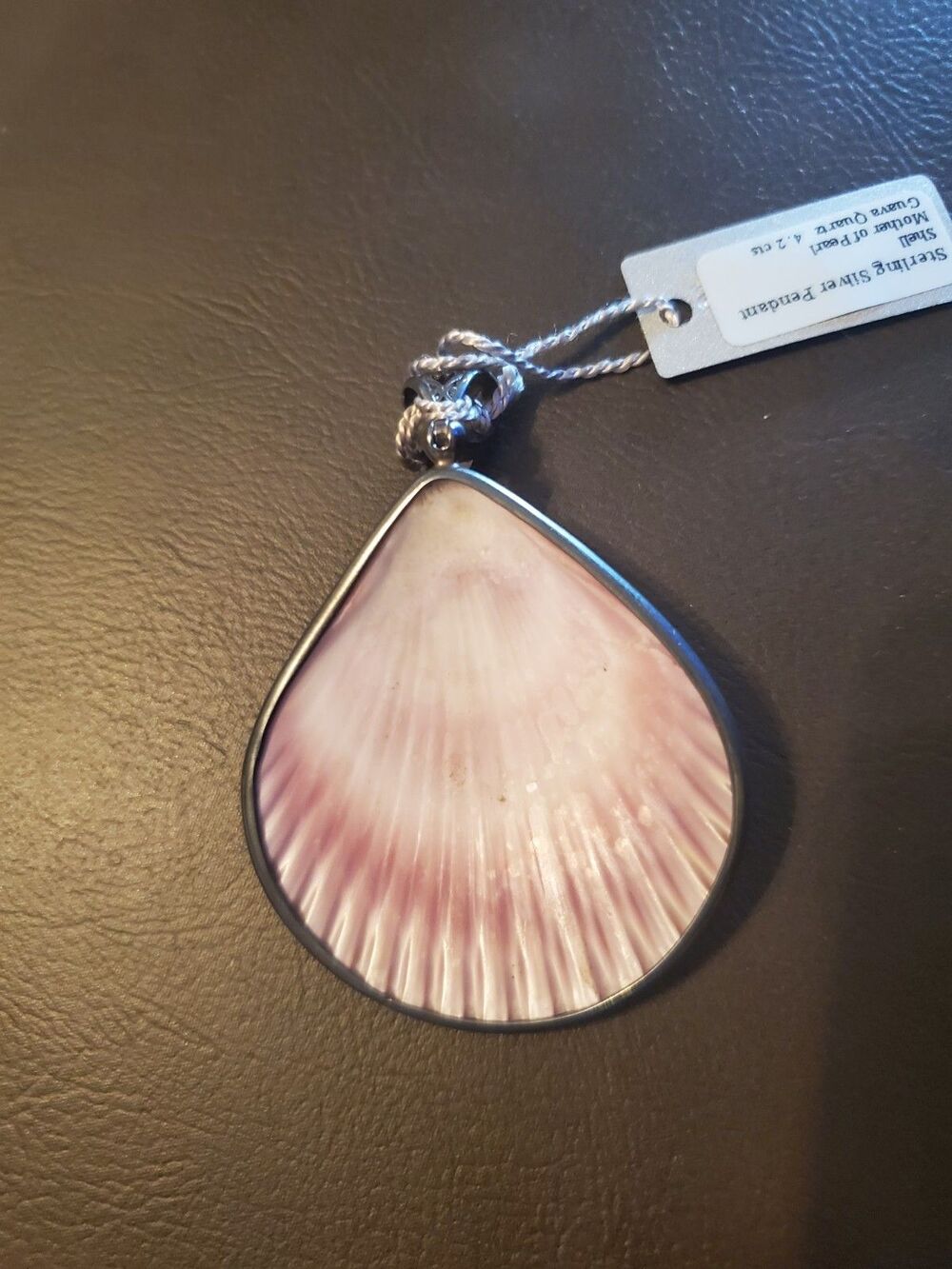 Starborn Creations 925 Silver Pendant With Natural Shell, Mother Of Pearl And... - Picture 9 of 11